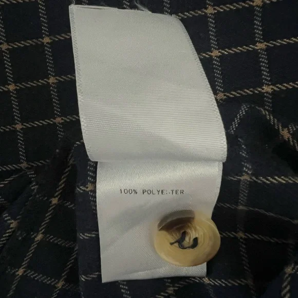 Miss Patina Navy Checkered Pinafore Dress - Picture 6 of 6